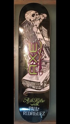 Paul Rodriguez Prod Skateboard Deck Mister Mr Cartoon Axe Promotional Only