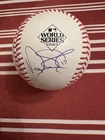 Nathan Eovaldi Autographed 2023 World Series Baseball Texas Rangers Signed