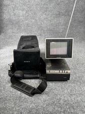 Sony KV-4000 Trinitron 4" Portable Color CRT TV w/ Case Vintage Tested Works