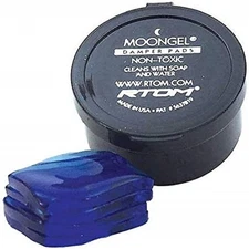 Moongel Drum Resonance Pads, Self-Adhesive Gel for Percussion - Blue, (1-Pack)