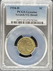 1934-D Buffalo Nickel VG Details PCGS (#PA47078296)