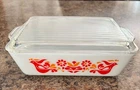 VTG Pyrex Friendship Refrigerator Casserole Baking Dish w/lid GREAT CONDITION