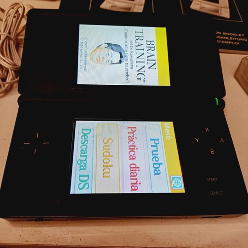 Consola Nintendo DSL Ds lite negra con manuales, cargador auriculares edicion... - Imagen 14 de 20
