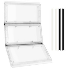 3-Panel Airseal Pet Door Flap,4 Durable Spare Strips,with Ideal Pet Product 1...