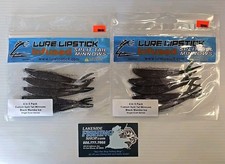 2 PKS LURE LIPSTICK 4" INFUSED SPLIT TAIL MINNOWS SOFT PLASTIC FISHING LURES 