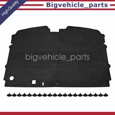 For 1988-1998 Chevy GMC Trucks Hood Insulation Pad W/Clips C1500 K2500 C3500