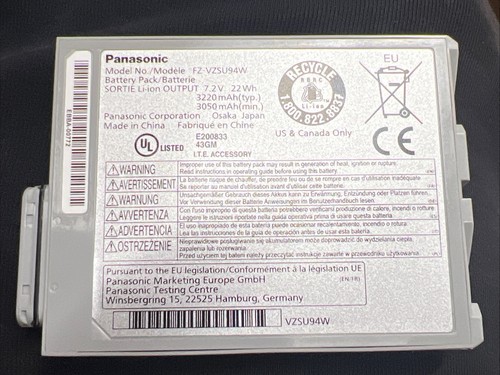 Genuine OEM Battery Panasonic Toughpad Tablet FZ-VZSU94w FOR FZ-M1 MK1 MK2 MK3