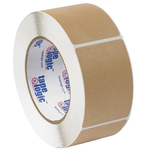 Tape Logic Block Out Labels 3" x 5" Kraft 500/Roll DL1383K