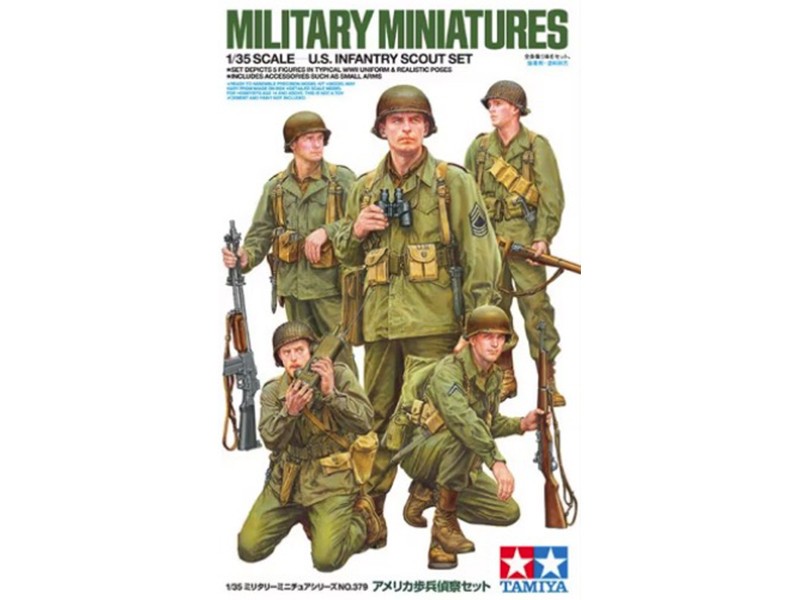Tamiya 35379 eclaireurs infanterie americaine figurines plastique WWII echelle 1/35