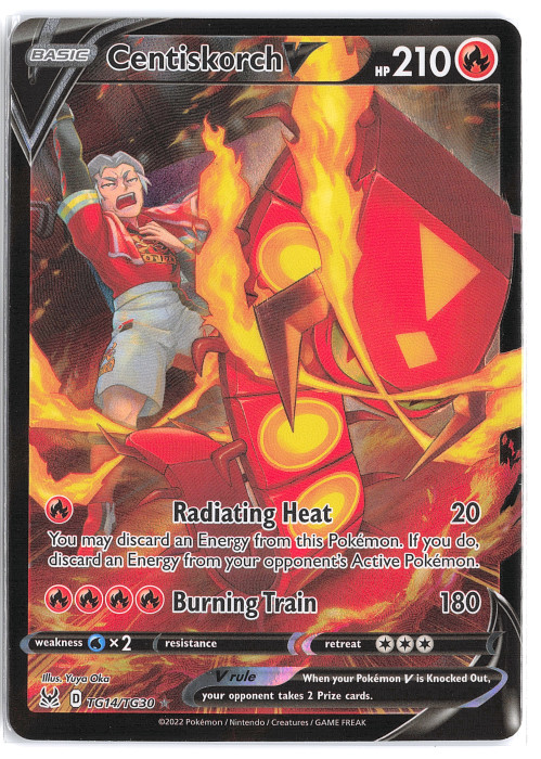  Centiskorch V TG14/TG30 Lost Origin Trainer Gallery Pokemon TCG