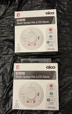 Ei3030 Multi-Sensor Fire and Co Alarm Mains Powered Brand New x2 expiry Aug 2036