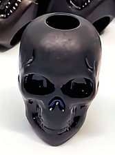 Halloween Black Skull Bead 3D Gothic Fits European Charm Bracelets and Necklaces