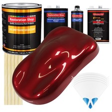 Fire Red Pearl Gallon Urethane Basecoat Clearcoat Car Auto Paint Fast Kit