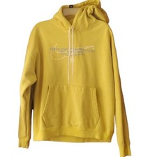 Nike SB Fleece Pullover Skate Heavyweight Hoodie in Yellow Strike Size Large