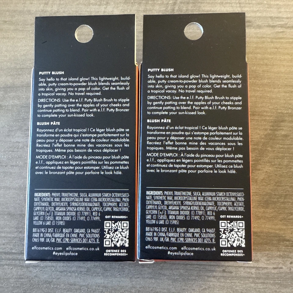 2 ELF e.l.f Putty Blush Turks and Caicos New .35 oz Cream to Powder Blush - Image 3 of 3