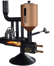 Stufa a Pellet, Stufa a Pellet Decorativa, Grande Tramoggia Carburante