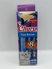 Churu Lickable Pur&eacute;e Natural Cat Treats (Tuna Recipe, 8Tubes) Tuna Recipe