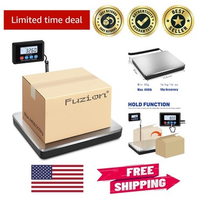 Precision Digital Shipping Scale 440lb Capacity with Hold & Tare Functions