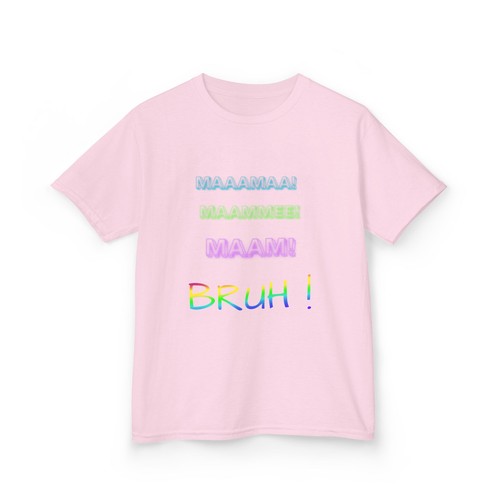Kids Rainbow Bruh Tee - Fun Graphic Tee, Birthday Gift, Trendy Kids Apparel - Picture 24 of 25