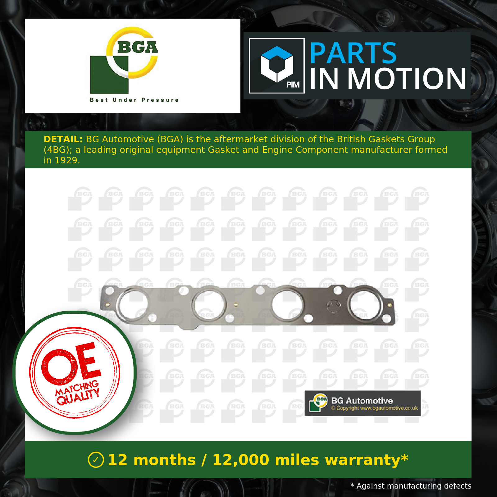 BGA MG0548 Gasket, exhaust manifold for CITROËN,FORD,LAND ROVER,LTI,PEUGEOT - Image 5