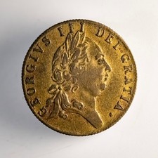 George III Brass Commemorative Gaming Token Memory of the Good Old Days 18thC