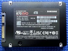 Samsung 870 EVO 4TB SATA 2.5 Inch Internal SSD High Capacity Storage