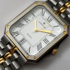 ELEGANT NOS 1990'S JUNGHANS RECTANGULAR QUARTZ REF: 41/4137 + BOX / GUARANTEE