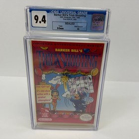 Barker Bill's Trick Shooting Nintendo NES Sealed Game CGC Graded 9.4 A+ Seal