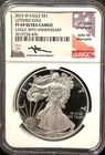2016 W $1 Proof Silver American Eagle PF69, NGC, Mercanti Label