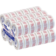 2 Inch X 110 Yard 2.2 Mil Red/White, Heavy Duty Packing Tape, "If Seal Is Broken