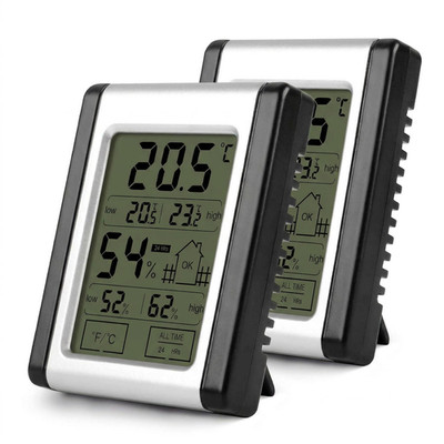2pack LCD Digital Indoor Hygrometer Room Temperature Humidity Gauge