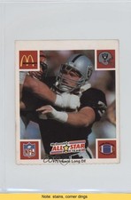 1986 McDonald's Play & Win All-Star Team No Tab Howie Long HOF READ 2u3