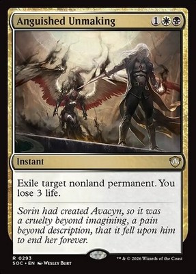 *MtG: ANGUISHED UNMAKING - Commander Secrets of Strixhaven Rare - magicman*