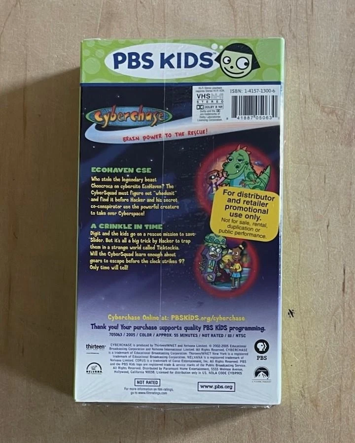 CYBERCHASE Ecohaven CSE (2005) Sealed VHS Promo Screener PBS Kids Animation - Image 3 of 4