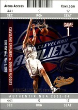 2003-04 Fleer Authentix #15 Zydrunas Ilgauskas - BSK