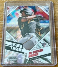KE'BRYAN HAYES 2021 Topps Stadium Club Chrome BEAM TEAM WAVE REFRACTOR ROOKIE !