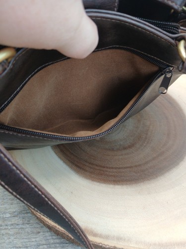 Attractive Faux Leather Crossbody Or Handbag With Decorative Cut Outs. - Picture 15 of 15