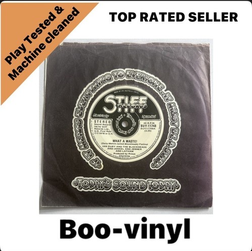 Ian Dury & Blockheads ~ What A Waste ! 7" Vinyl Record Australian Issue