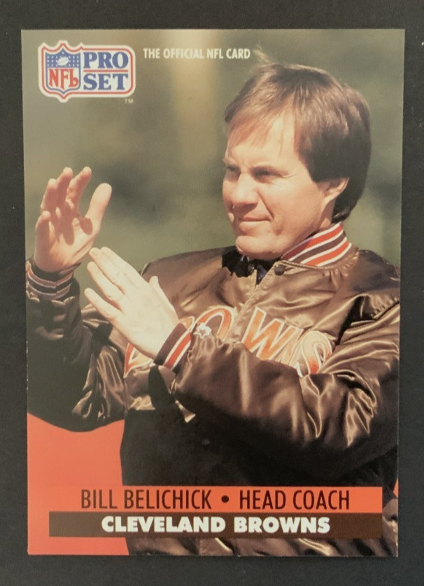 1991 Pro Set Football - #126 Bill Belichick  (RC)