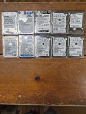 Lot of 10  (7x 750GB 1x 640GB 2x 1TB) - Mixed Brand Sata 2.5” HDDs - Tested