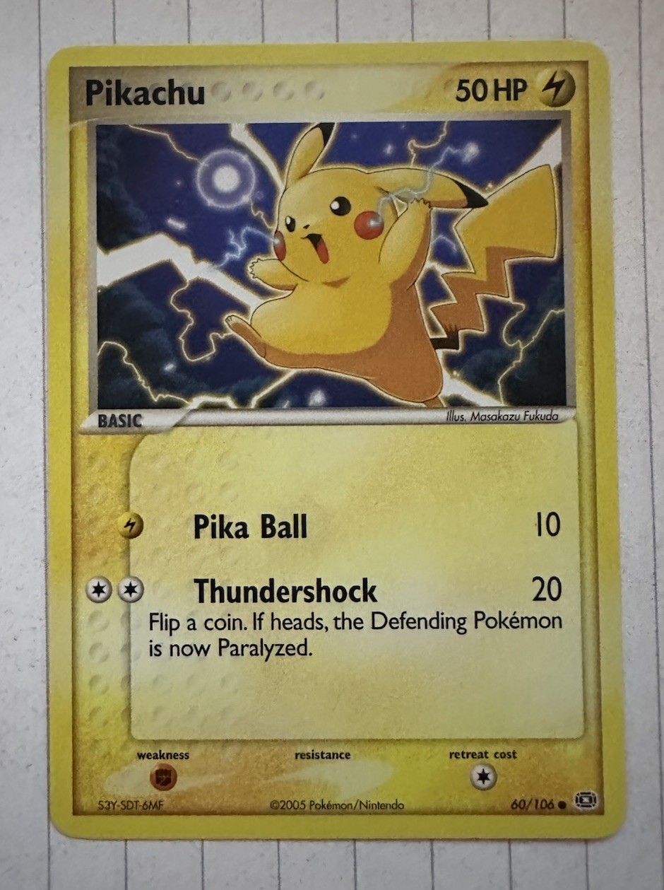 Pokémon Pikachu 60/106 Emerald English