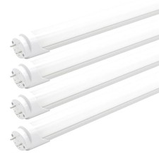 2FT LED Tube Lights, 8W (25W Fluorescent Bulb Frosted Cover 2 ft (Pack of 4)