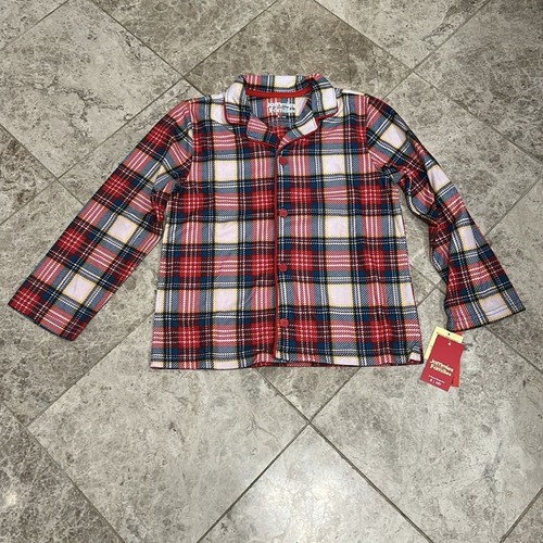 Jammies For Your Families Jingle Bell Rock Plaid 2-pc Pajama Set NEW Size 8 - Picture 2 of 9