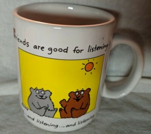 1986-Hallmark-Shoebox-Greetings-Mug-Friends-are-good-for-listening-white