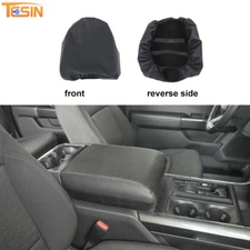 Center Control Armrest Cover Leather Pad Accessories For Ford F-150 2021+ Black