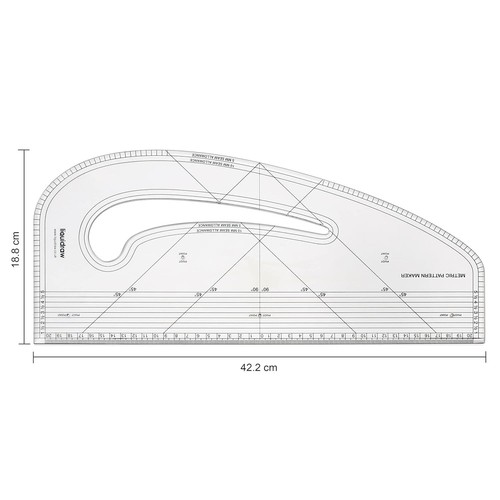 Juego de reglas de clasificación y fabricante de patrones Liquidraw para marcado de patrones, multiusos - Imagen 2 de 8