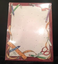 Teacher Created Resources TCR School Days Computer Paper 50 Sheets 8 1/2x11 NIP