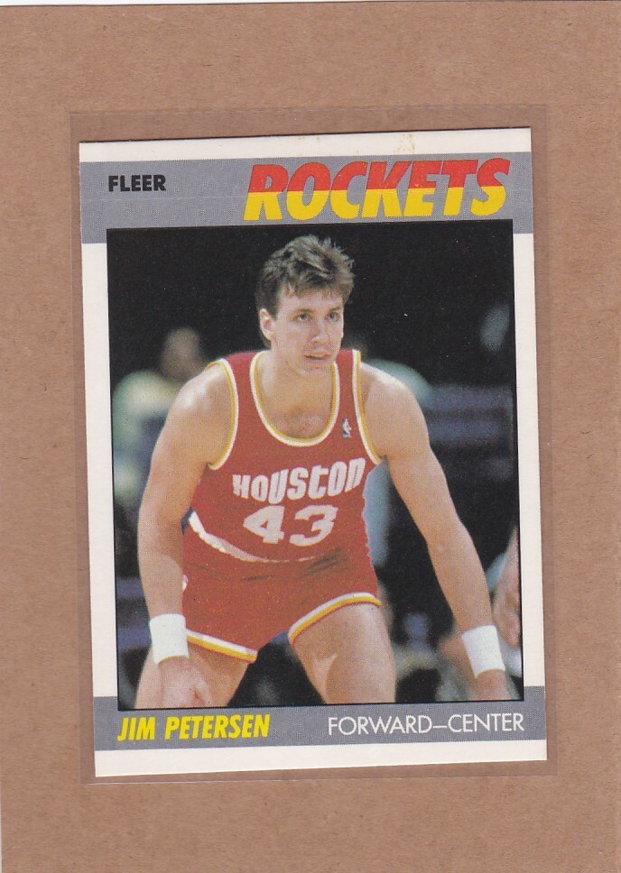 1987-88 FLEER BASKETBALL JIM PETERSEN #86 ROCKETS NMMT *A16028
