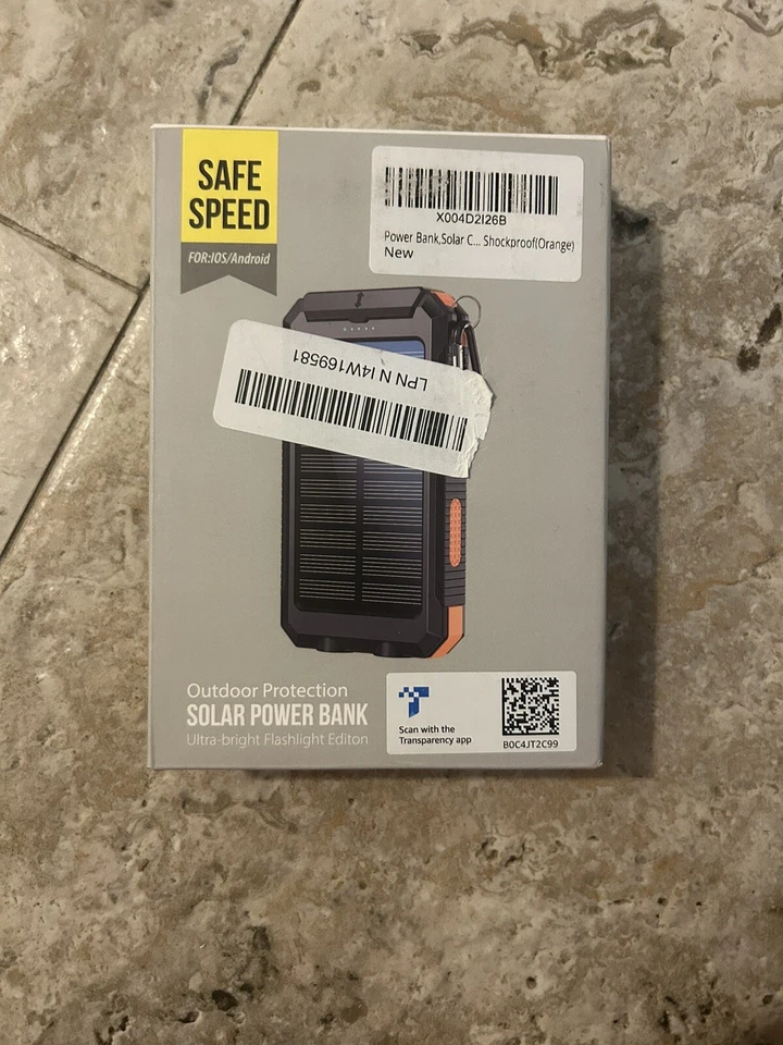 Banco de alimentación Mregb, cargador solar, 36800 mAh 5V3.1A QC 3.0 doble 2 puertos USB con flash Foto 2 de 4