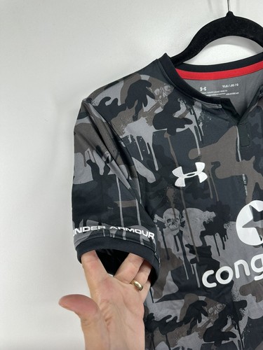 Genuine ST PAULI 2017 Shirt UNDER ARMOUR | Camo Young Boys Size L Camouflage - Picture 7 of 9